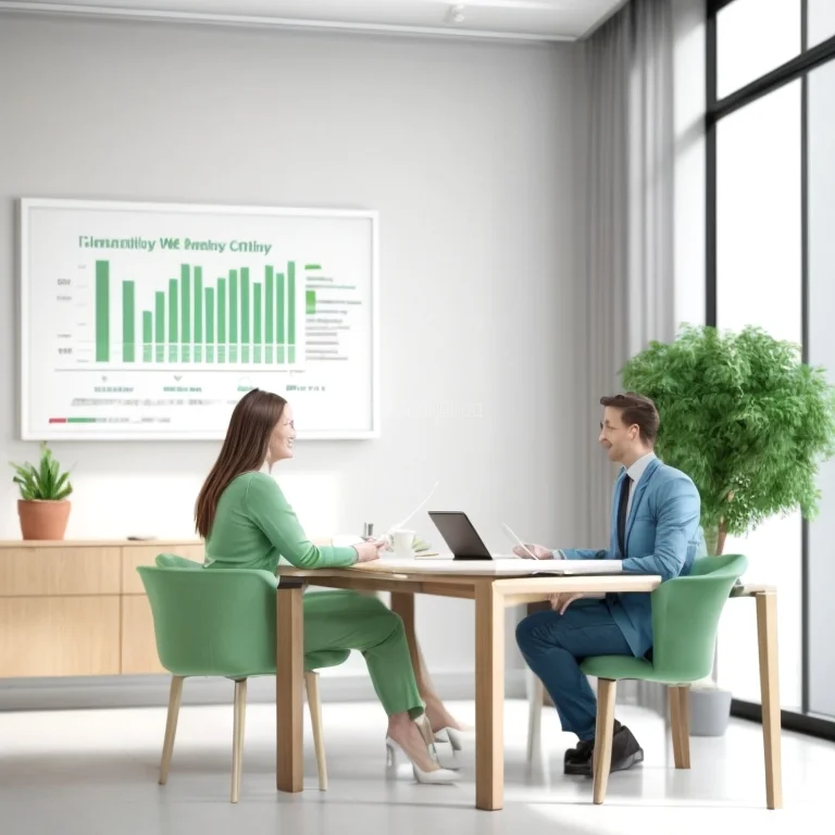 Coach berät Klientin am Tisch